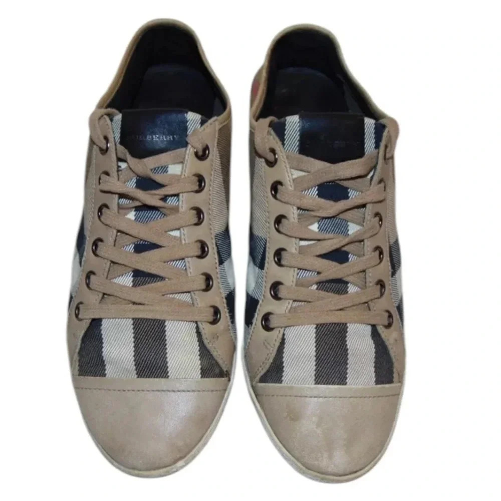 Burberry check sneakers size 38